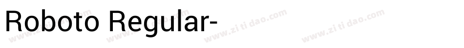 Roboto Regular字体转换